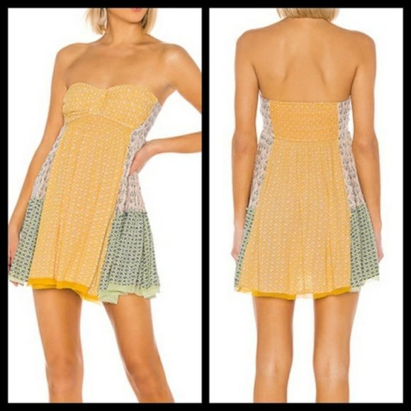 Free People Dresses & Skirts - Free People Across The Sea Strapless Tunic Med NWT